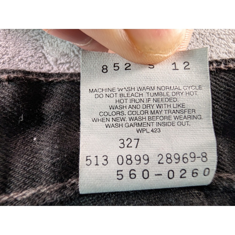 Vintage Levis 560 Loose Fit Tapered Leg Black Denim Jeans Made in USA Mens 29x31 - Picture 8 of 15
